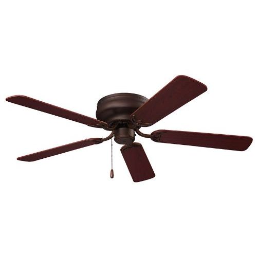  Broan NuTone CFH52RB Hugger Series Energy Star Qualified Dual Blades Ceiling Fan, 52-Inch, Oil Rubbed Bronze