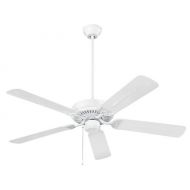Broan NuTone CFO52WH Energy Star Qualified Dual Blades Outdoor Ceiling Fan, 52-Inch, White