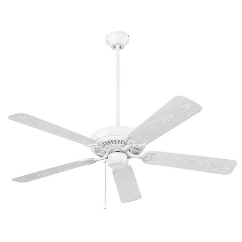  Broan NuTone CFO52WH Energy Star Qualified Dual Blades Outdoor Ceiling Fan, 52-Inch, White