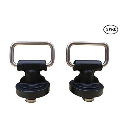  [아마존베스트]Brocraft Kayak Track Mount Horizontal & Vertical Tie Downs/Kayak Track Tie Down Eyelet-2 Pack