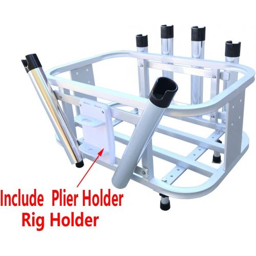  Brocraft Jet Ski Aluminum Fishing Rod Rack & Cooler Holder Combo with with Gas Plates/PWC Rod Holder/PWC Cooler Holder