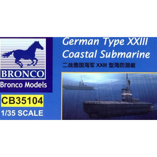  Bronco Models Bronco - German u-xxiii Coastal Submarine kuesten-u-boot 1:3 5 Model Kit Set