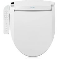 Brondell Swash Electronic Bidet Toilet Seat LT89, Fits Round Toilets, White - Side Arm Control, Warm Water Wash, Strong Wash Mode, Stainless-Steel Nozzle, Nightlight and Easy Installation