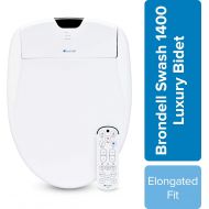 [아마존 핫딜] Brondell Swash 1400 Luxury Bidet Toilet Seat, Fits Elongated Toilets, White  Bidet  Dual Stainless-Steel Nozzles with Sterilization, Warm Air Dryer, Ambient Nightlight