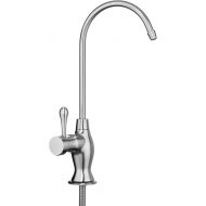 Brondell - Water Filter Faucet in Brushed Nickel with LED filter change indicator for 12 month Water Filtration systems, sink faucet for drinking water - Classic style in Brushed N