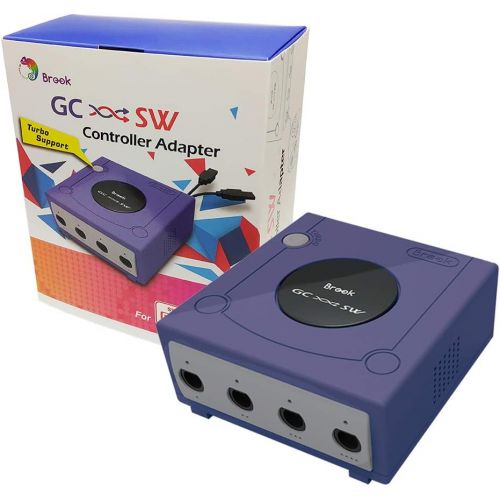  Brook Gamecube to Switch Controller Adapter - Console Gaming Adapter, Turbo Function, Super Bomberman R Accessory, Gamecube Accessory