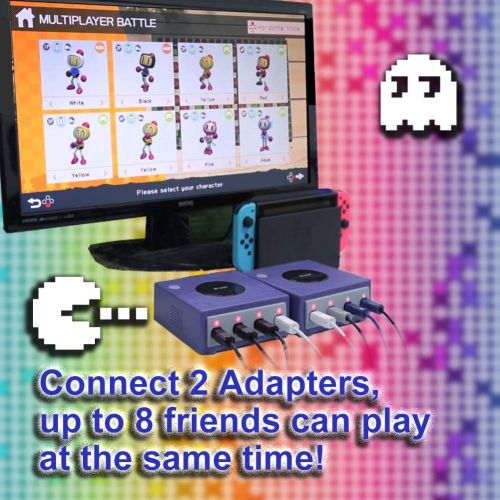  Brook Gamecube to Switch Controller Adapter - Console Gaming Adapter, Turbo Function, Super Bomberman R Accessory, Gamecube Accessory