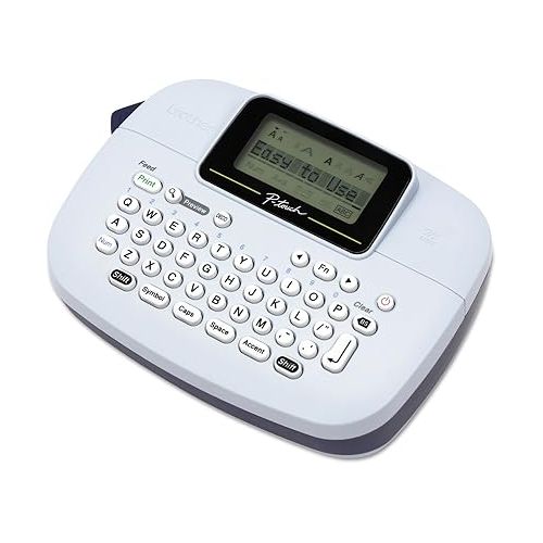 브라더 Brother P-Touch, PTM95, Handy Label Maker, 9 Type Styles, 8 Deco Mode Patterns, Navy Blue, Blue Gray