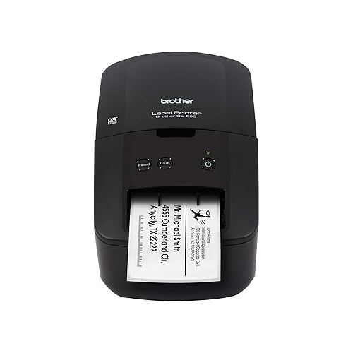 브라더 Brother QL-600 Desktop Monochrome Label Printer, up to 2.4