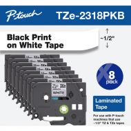 Brother TZe231 Laminated Tape for P-Touch Labelers (Black on White, 0.5