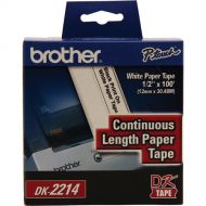 Brother Black Print on White Tape (1/2