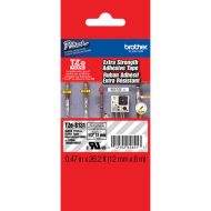 Brother TZeS131 Tape with ExtraStrength Adhesive for P-Touch Labelers (Black on Clear, 1/2