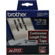 Brother Black Print on Clear Tape (2-3/7
