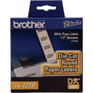 Brother DK1219 Round Paper Labels (1/2