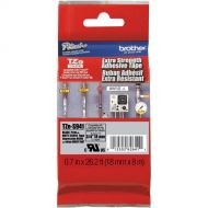 Brother TZeS941 Tape with ExtraStrength Adhesive for P-Touch Labelers (Black on Matte Silver, 0.7