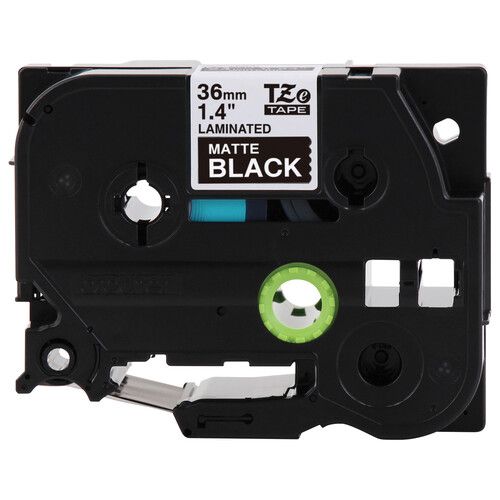 브라더 Brother TZe-M365 Label Tape for P-Touch Labelers (White on Matte Black, 1.4