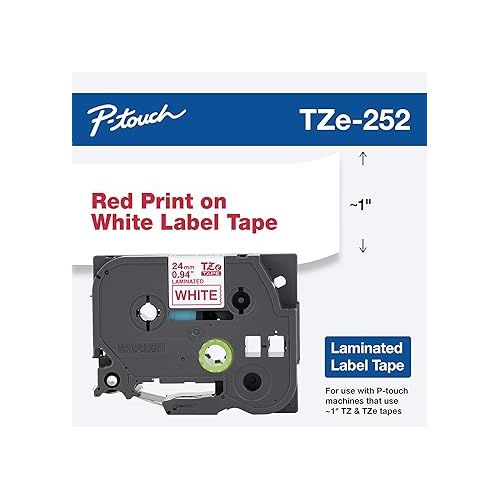 브라더 Brother Genuine P-Touch TZE-252 Tape, 1