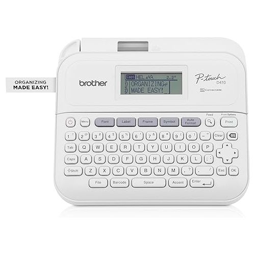 브라더 Brother P-Touch PT-D410VP Home/Office Advanced Label Maker | Connect via USB to Create and Print on TZe Label Tapes up to ~3/4 inch