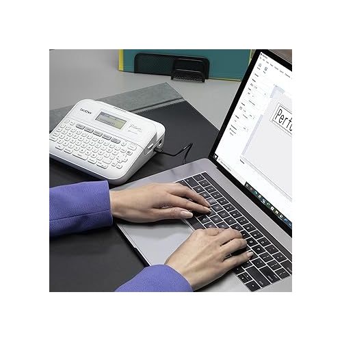 브라더 Brother P-Touch PT-D410VP Home/Office Advanced Label Maker | Connect via USB to Create and Print on TZe Label Tapes up to ~3/4 inch