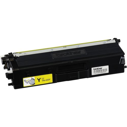 브라더 Brother Genuine High Yield Toner Cartridge, TN433Y, Replacement Yellow Toner, Page Yield Up To 4,000 Pages, Amazon Dash Replenishment Cartridge, TN433