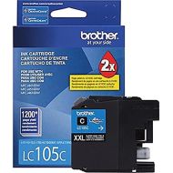 Brother Genuine LC105C Super High Yield XXL Cyan Ink Cartridges