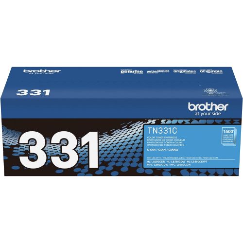 브라더 Brother TN-331C DCP-L8400 L8450 HL-L8250 L8350 MFC-L8600 L8650 L8850 Toner Cartridge (Cyan) in Retail Packaging.