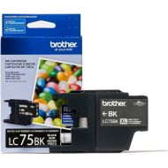 Brother Printer LC752PKS 2 Pack of LC-75BK Cartridges Ink - Retail Packaging