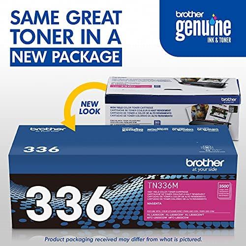 브라더 Brother TN-336M DCP-L8400 L8450 HL-L8250 L8350 MFC-L8600 L8650 L8850 Toner Cartridge (Magenta) in Retail Packaging