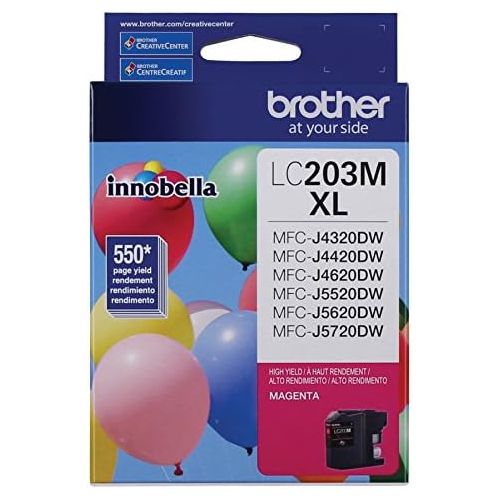 브라더 Brother Printer LC203M High Yield Ink Cartridge, Magenta