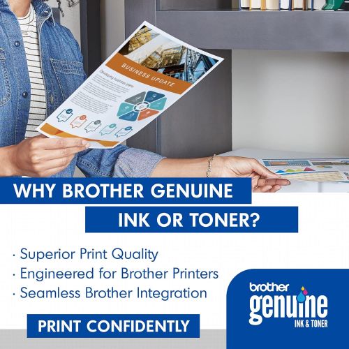 브라더 Brother Genuine High Yield Toner Cartridge, TN225M, Replacement Magenta Toner, Page Yield Up To 2,200 Pages, Amazon Dash Replenishment Cartridge, TN225