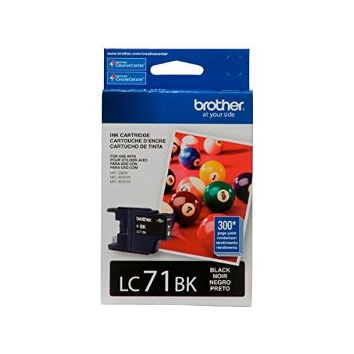 브라더 Brother Printer LC71BK Standard Yield Black Ink