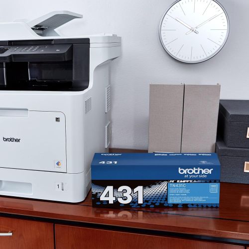 브라더 Brother Printer TN431C Standard Yield Toner-Retail Packaging , Cyan