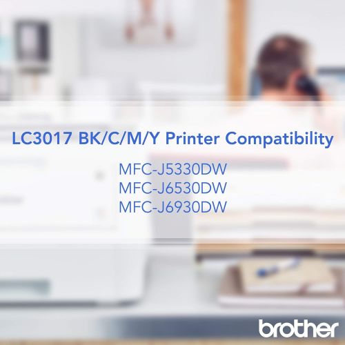브라더 Brother LC3017BK High Yield Black Ink Cartridge