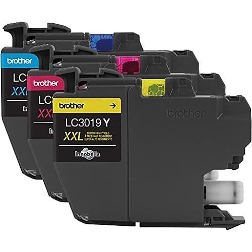 브라더 Brother Printer LC30193PK Super High Yield XXL 3 Pack Ink Cartridges- 1 Ea: Cyan/Magenta/Yellow Ink