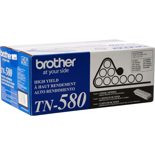 브라더 Brother TN580 High Yield Toner Cartridge - Retail Packaging - Black