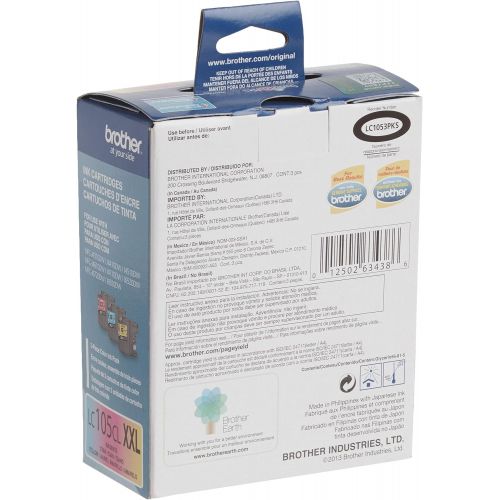 브라더 Brother Genuine LC1053PKS Super High Yield XXL Ink Cartridges