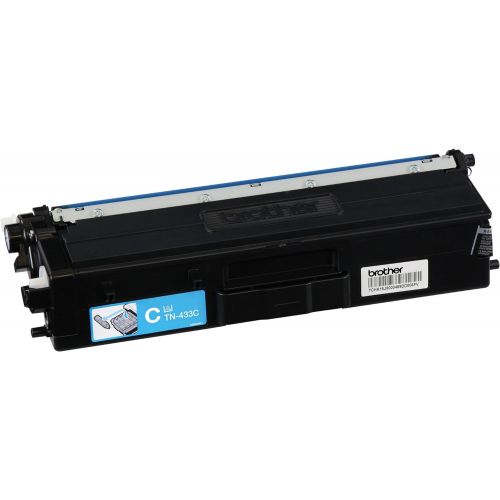 브라더 Brother Genuine High Yield Toner Cartridge, TN433C, Replacement Cyan Toner, Page Yield Up To 4,000 Pages, Amazon Dash Replenishment Cartridge, TN433