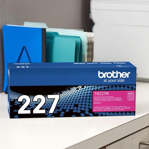 브라더 Brother Genuine TN227M, High Yield Toner Cartridge, Replacement Magenta Toner, Page Yield Up to 2,300 Pages, TN227, Amazon Dash Replenishment Cartridge