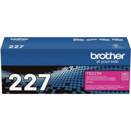 브라더 Brother Genuine TN227M, High Yield Toner Cartridge, Replacement Magenta Toner, Page Yield Up to 2,300 Pages, TN227, Amazon Dash Replenishment Cartridge