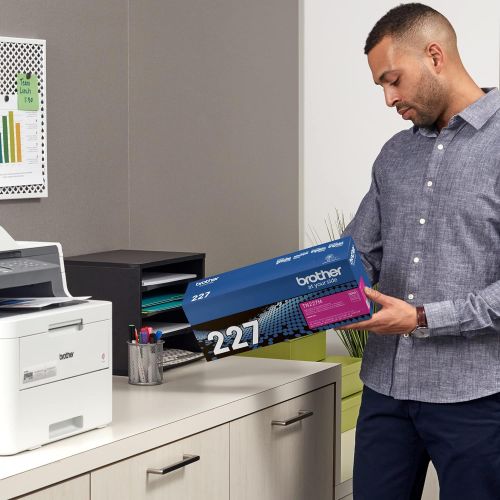 브라더 Brother Genuine TN227M, High Yield Toner Cartridge, Replacement Magenta Toner, Page Yield Up to 2,300 Pages, TN227, Amazon Dash Replenishment Cartridge