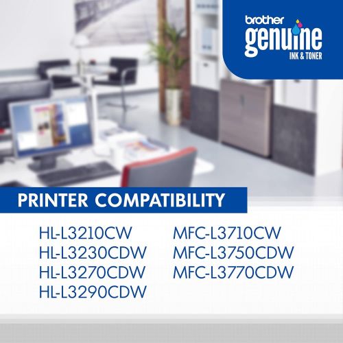 브라더 Brother Genuine TN223C, Standard Yield Toner Cartridge, Replacement Cyan Toner, Page Yield Up to 1,300 Pages, TN223, Amazon Dash Replenishment Cartridge