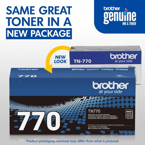 브라더 Brother TN-770 HL-L2370 MFC-L2750 Toner Cartridge (Black) in Retail Packaging