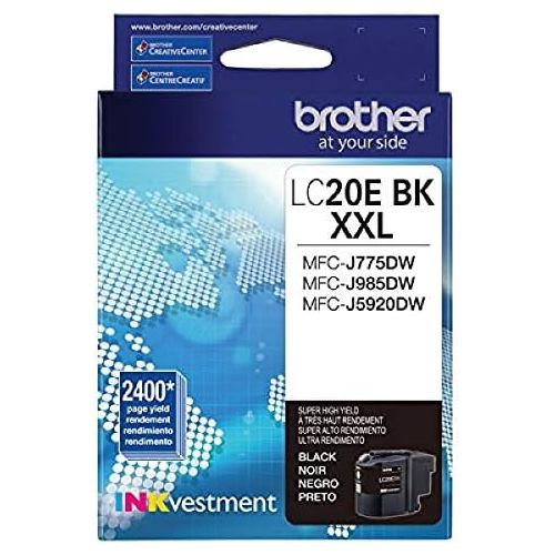 브라더 Brother LC20EBK Super High Yield Black Ink Cartridge