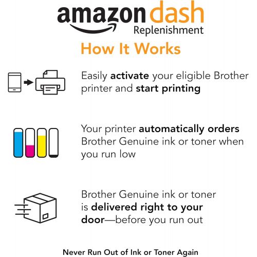 브라더 Brother Genuine Standard Yield Toner Cartridge, TN720, Replacement Black Toner, Page Yield Up To 3,000 Pages, Amazon Dash Replenishment Cartridge