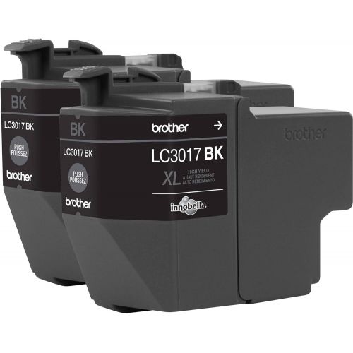 브라더 Brother Printer LC30172PK High Yield XL Black Ink Cartridge-2 Pack