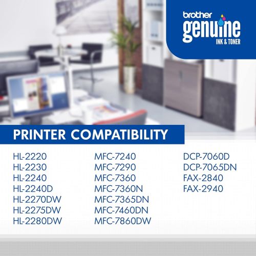 브라더 Brother TN-420 DCP-7060D IntelliFax-2840 2940 HL-2220 2230 2240 HL-2270 2275 MFC-7240 7360 7460 7860 Toner Cartridge (Black) in Retail Packaging