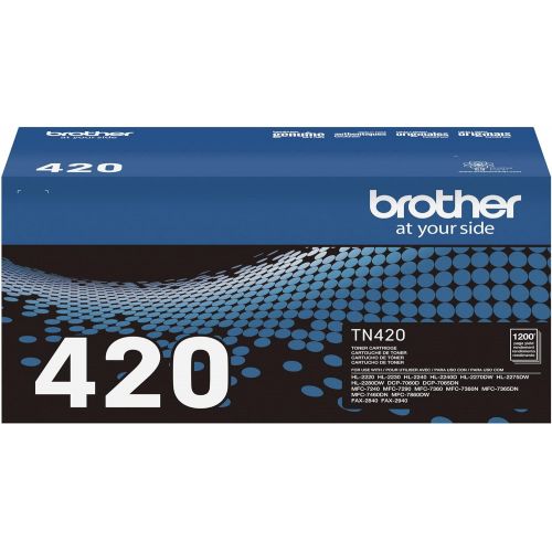 브라더 Brother TN-420 DCP-7060D IntelliFax-2840 2940 HL-2220 2230 2240 HL-2270 2275 MFC-7240 7360 7460 7860 Toner Cartridge (Black) in Retail Packaging