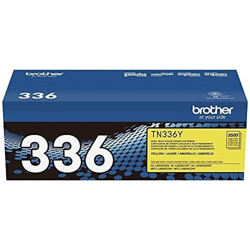 브라더 Brother TN-336Y DCP-L8400 L8450 HL-L8250 L8350 MFC-L8600 L8650 L8850 Toner Cartridge (Yellow) in Retail Packaging