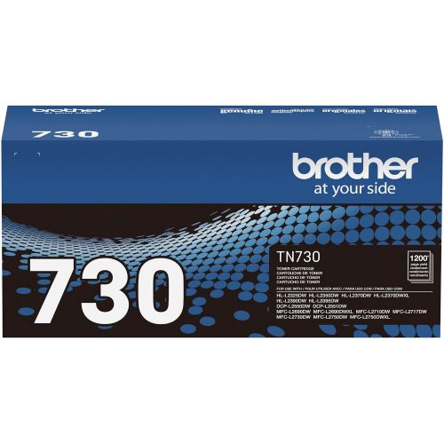 브라더 Brother Genuine Standard Yield Toner Cartridge, TN730, Replacement Black Toner, Page Yield Up To 1,200 Pages, Amazon Dash Replenishment Cartridge