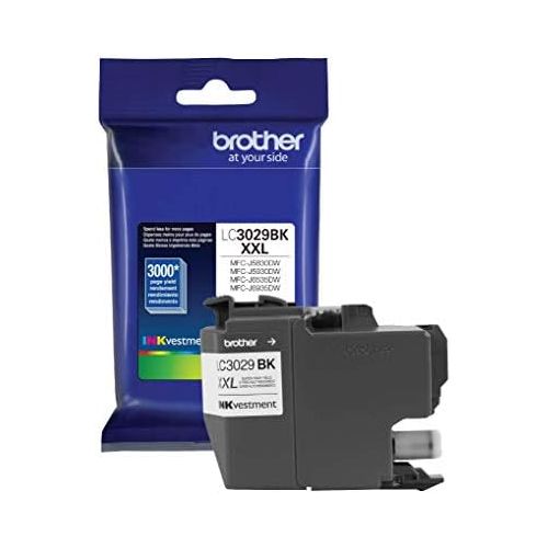 브라더 Brother Genuine Super High Yield Black Ink Cartridge, LC3029BK, Replacement Black Ink, Page Yield Up To 3000 Pages, Amazon Dash Replenishment Cartridge, LC3029